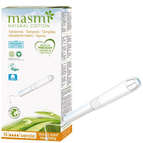 Tampones algodón ECO VEGAN con aplicador flujo super 12un