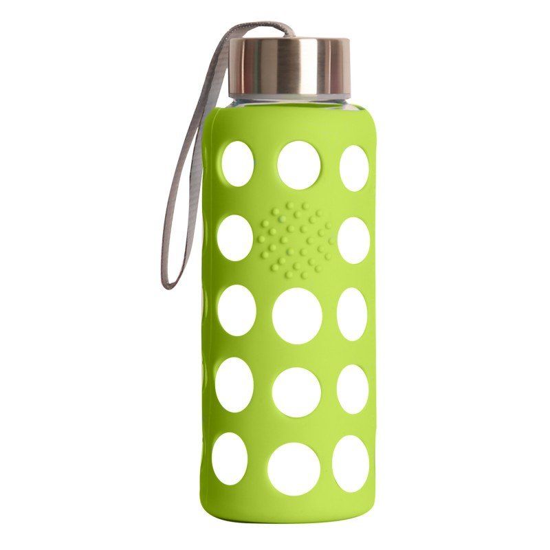 botella reutilizable bbo irisana 300 ml con funda de silicona 1