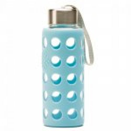 botella reutilizable bbo irisana 300 ml con funda de silicona 2