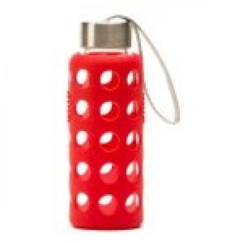 botella reutilizable bbo irisana 300 ml con funda de silicona 3