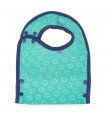 Babero con bolsillo reversible Around the garden, talla +6m CLOSE PARENTS