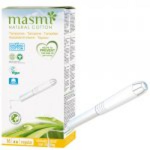 Tampones algodón ECO VEGAN con aplicador flujo regular 12un . MASMI