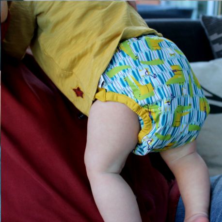 Pañal reutilizable Bambú Cocodrilos    POP IN