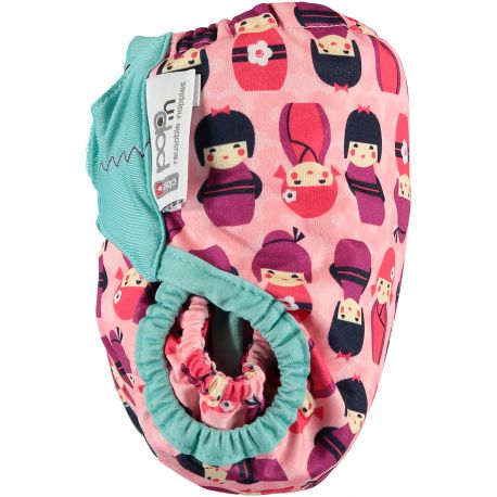 Pañal reutilizable Bambú muñecas kokeshi doll    POP IN