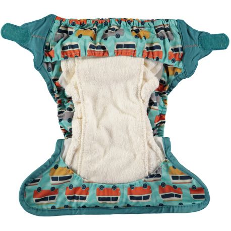 Pañal reutilizable Bambú Campervan green    POP IN Versión 2
