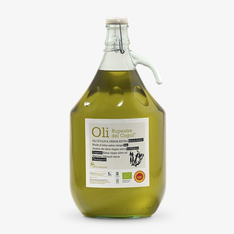 Aceite de Oliva Virgen Extra Ecológico Garrafa cristal 5 litros