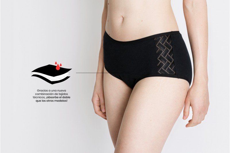 Braguita menstrual reutilizable ARAN Culotte plus (COCORO)