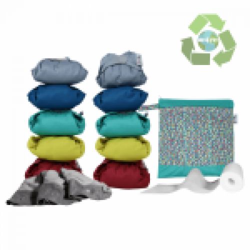 Pack 10 Pañales reutilizables colores vivos   POP IN V2