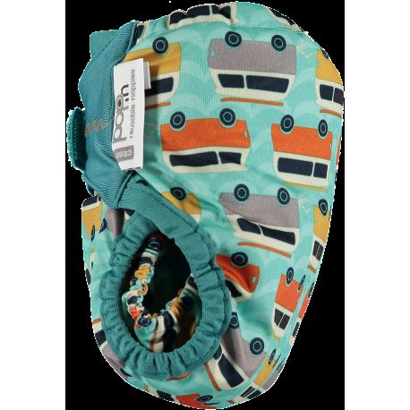 Pañal reutilizable Bambú Campervan green    POP IN Versión 2