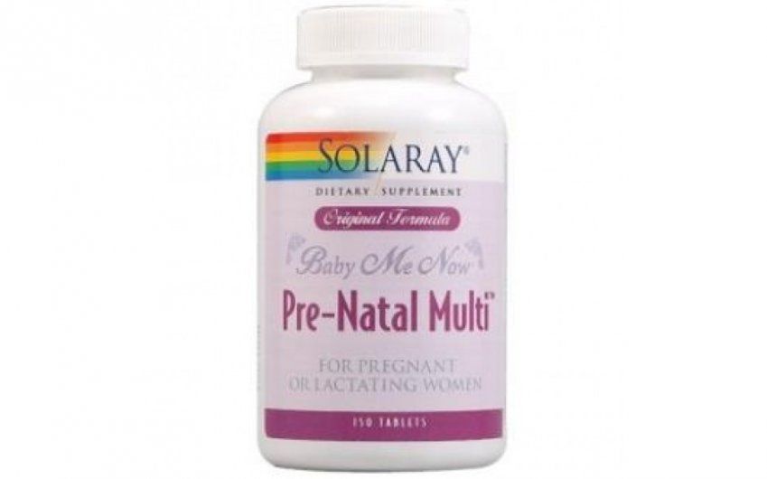 Mulltivitaminico BABY ME NOW Prenatal Multi 150comp - SOLARAY