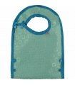 Babero con bolsillo reversible orangutanes, talla +6m CLOSE PARENTS