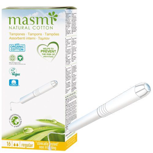 Tampones algodón ECO VEGAN con aplicador flujo regular 12un