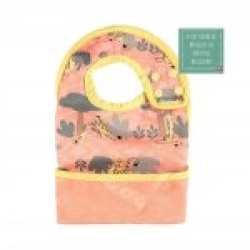 Babero con bolsillo reversible monstruos, talla +6m CLOSE PARENTS