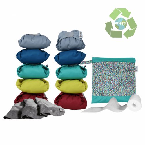 Pack 10 Pañales reutilizables colores vivos   POP IN V2