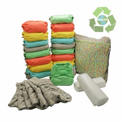 Pack 20 Pañales reutilizables colores pastel   POP IN V2