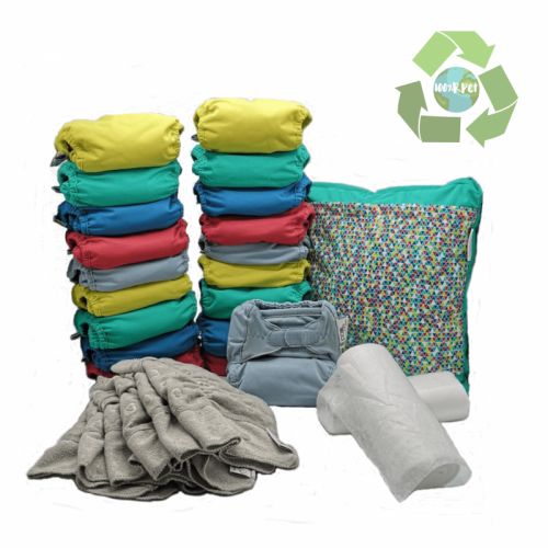 Pack 20 Pañales reutilizables colores vivos   POP IN V2